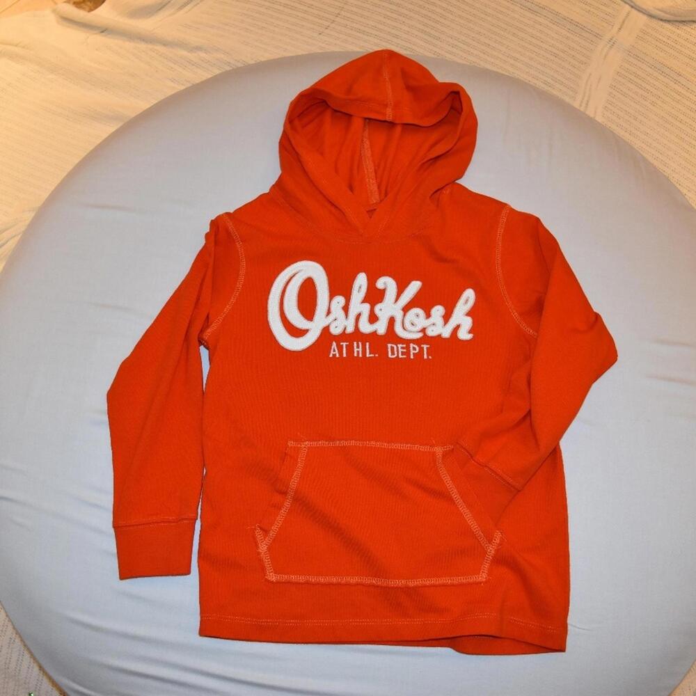 OshKosh Boys' Orange Hooded Sweatshirt Size 6